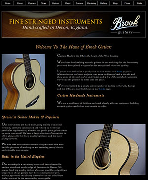 Brook Guitars New Website